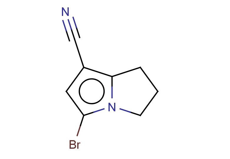 5-bromo-2,3-dihydro-1H-pyrrolizine-7-carbonitrile