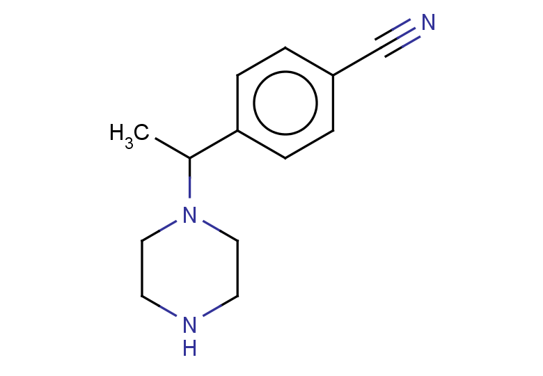 4-[1-(piperazin-1-yl)ethyl]benzonitrile