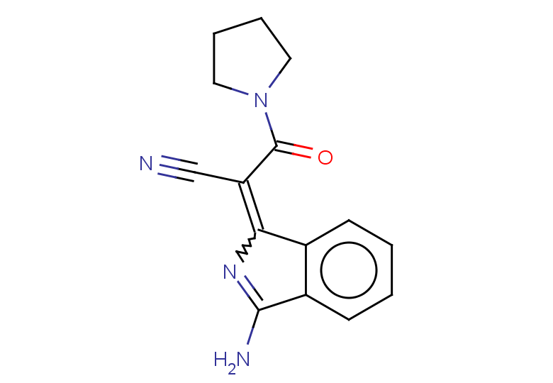 2-(3-amino-1H-isoindol-1-ylidene)-3-oxo-3-(pyrrolidin-1-yl)propanenitrile
