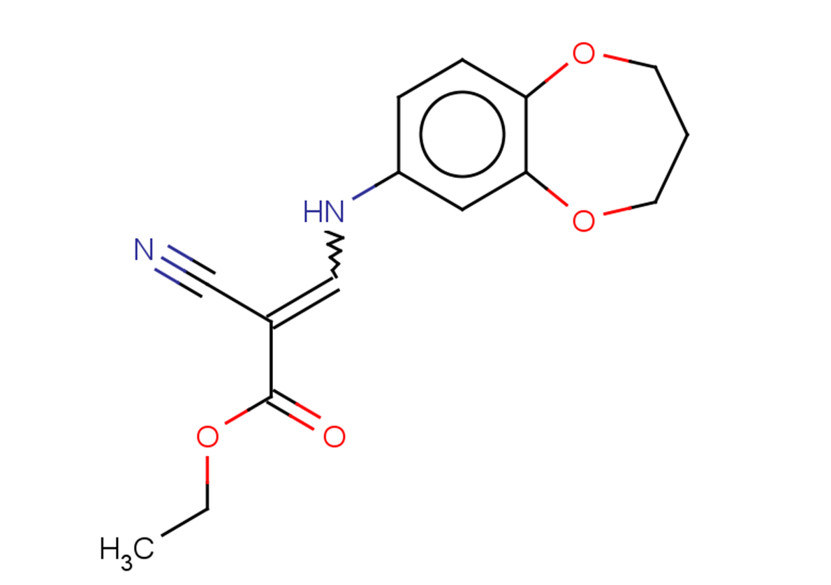 ethyl 2-cyano-3-[(3,4-dihydro-2H-1,5-benzodioxepin-7-yl)amino]prop-2-enoate