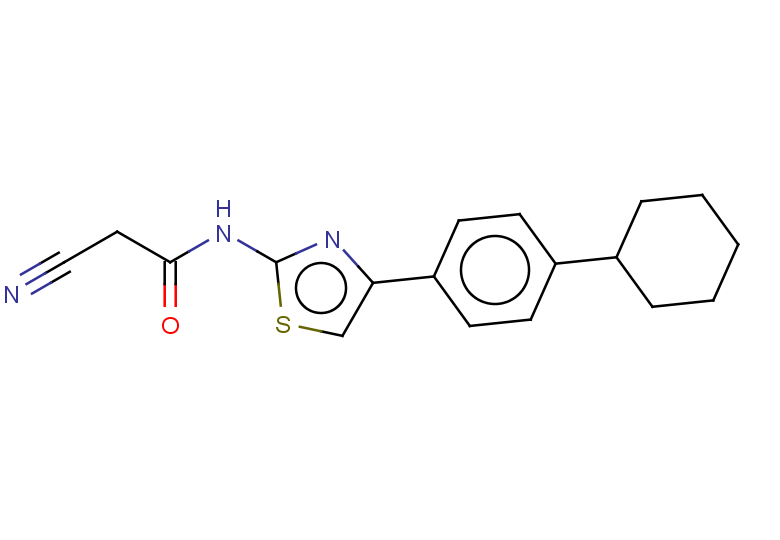 2-cyano-N-[4-(4-cyclohexylphenyl)-1,3-thiazol-2-yl]acetamide