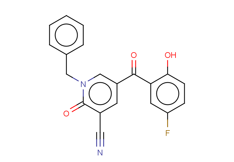 1-benzyl-5-(5-fluoro-2-hydroxybenzoyl)-2-oxo-1,2-dihydropyridine-3-carbonitrile