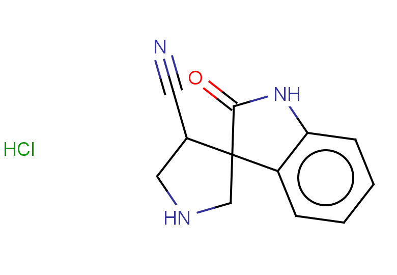 2-oxo-1,2-dihydrospiro[indole-3,3'-pyrrolidine]-4'-carbonitrile hydrochloride