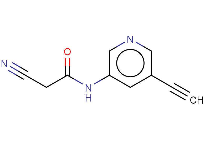 2-cyano-N-(5-ethynylpyridin-3-yl)acetamide