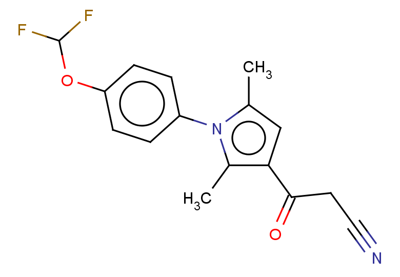 3-{1-[4-(difluoromethoxy)phenyl]-2,5-dimethyl-1H-pyrrol-3-yl}-3-oxopropanenitrile