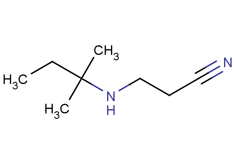 3-[(2-methylbutan-2-yl)amino]propanenitrile
