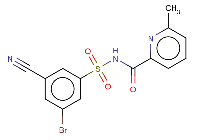 N-(3-bromo-5-cyanobenzenesulfonyl)-6-methylpyridine-2-carboxamide