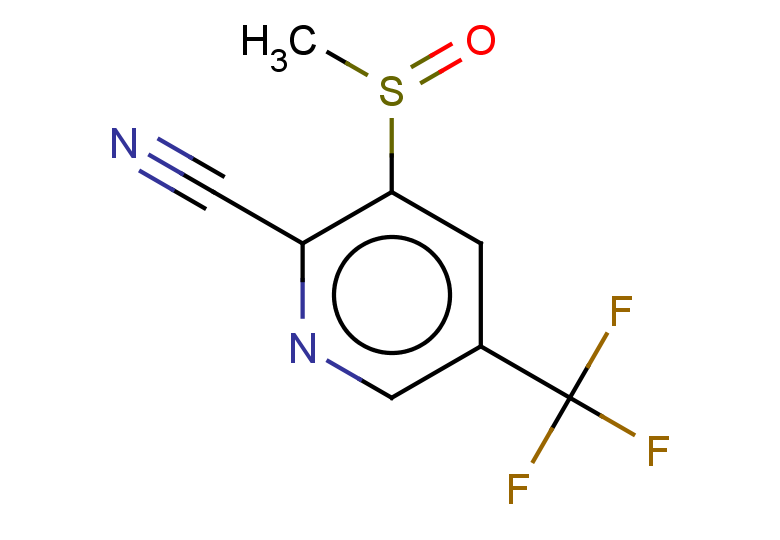 3-methanesulfinyl-5-(trifluoromethyl)pyridine-2-carbonitrile