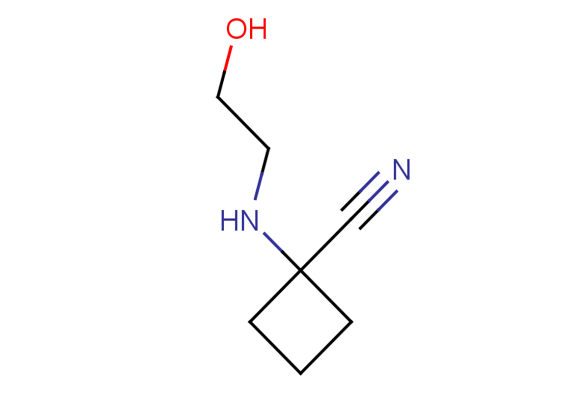 1-[(2-HYDROXYETHYL)AMINO]CYCLOBUTANE-1-CARBONITRILE