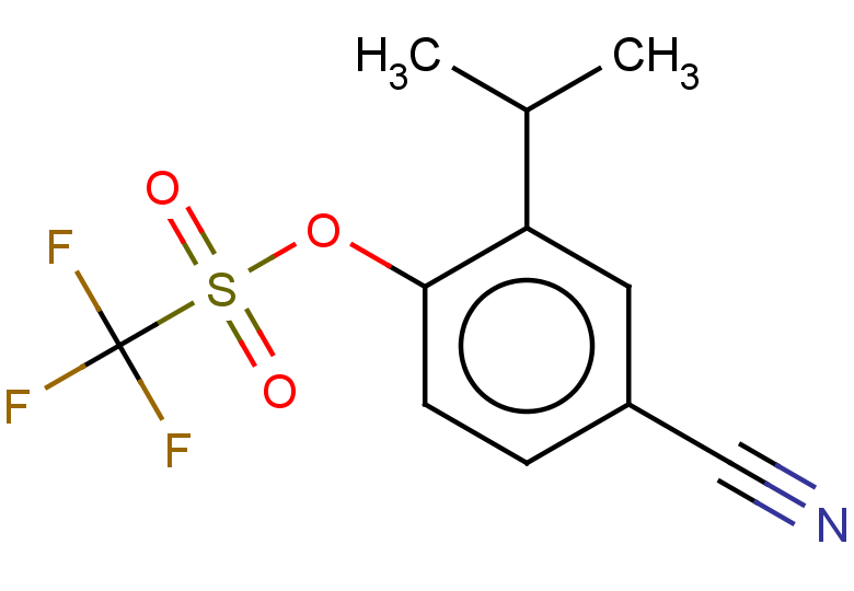 4-cyano-2-(propan-2-yl)phenyl trifluoromethanesulfonate