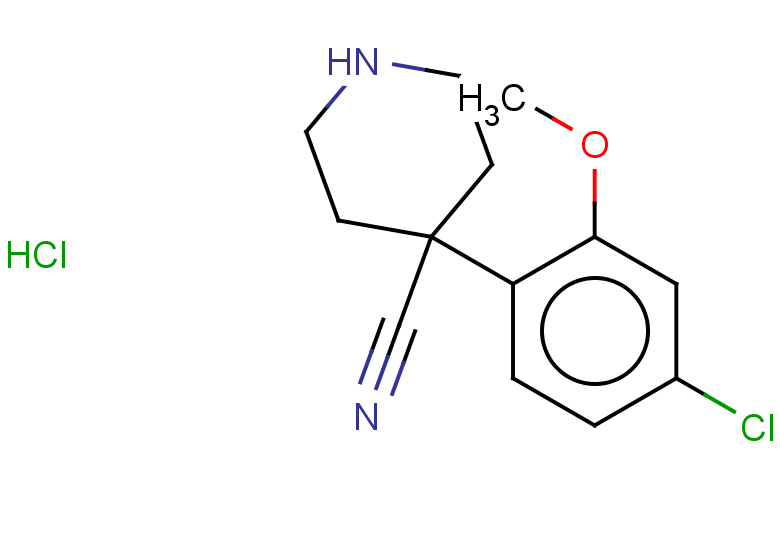 4-(4-chloro-2-methoxyphenyl)piperidine-4-carbonitrile hydrochloride