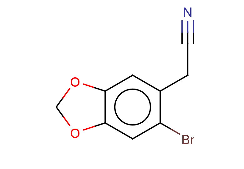 2-(6-bromo-1,3-dioxaindan-5-yl)acetonitrile