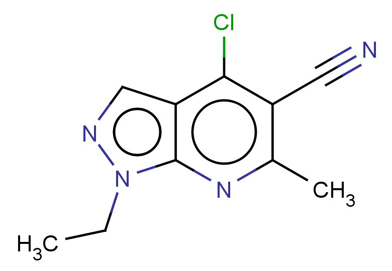 4-chloro-1-ethyl-6-methyl-1H-pyrazolo[3,4-b]pyridine-5-carbonitrile
