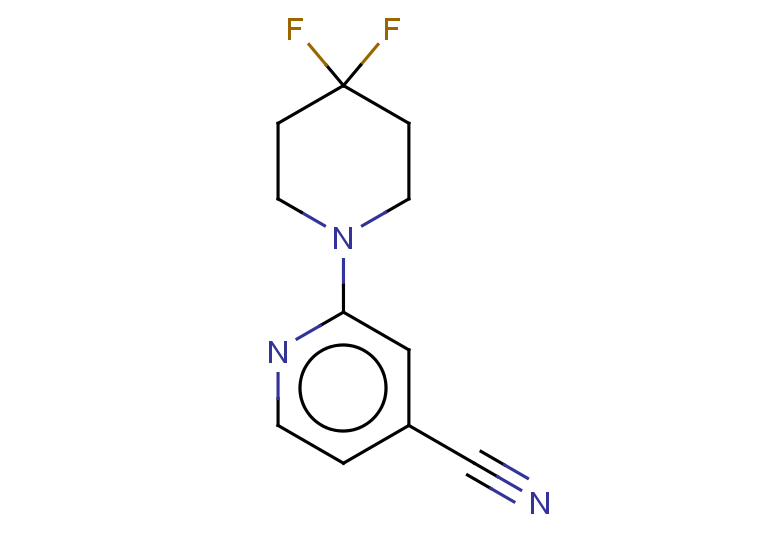 2-(4,4-difluoropiperidin-1-yl)pyridine-4-carbonitrile