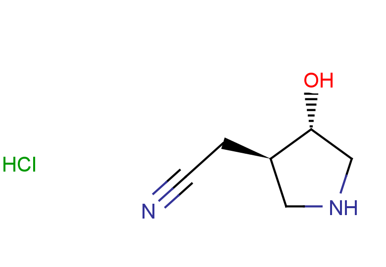 rac-2-[(3R,4S)-4-hydroxypyrrolidin-3-yl]acetonitrile hydrochloride, trans