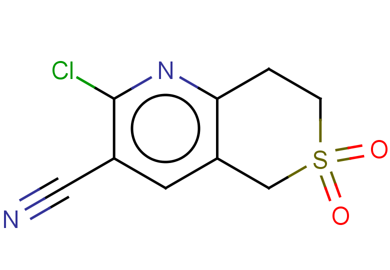 2-chloro-6,6-dioxo-5H,7H,8H-6lambda6-thiopyrano[4,3-b]pyridine-3-carbonitrile