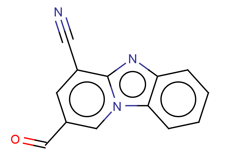 12-formyl-1,8-diazatricyclo[7.4.0.0,2,7]trideca-2,4,6,8,10,12-hexaene-10-carbonitrile