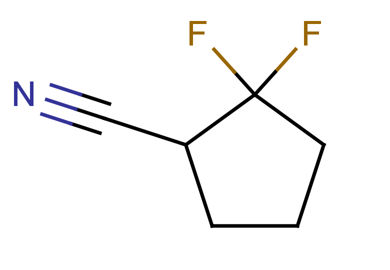 2,2-difluorocyclopentane-1-carbonitrile