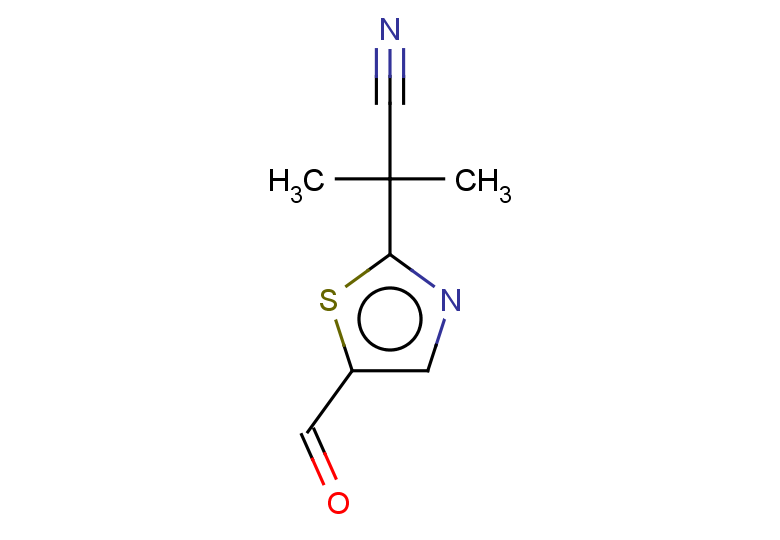 2-(5-formyl-1,3-thiazol-2-yl)-2-methylpropanenitrile
