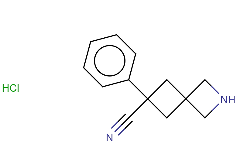 6-phenyl-2-azaspiro[3.3]heptane-6-carbonitrile hydrochloride