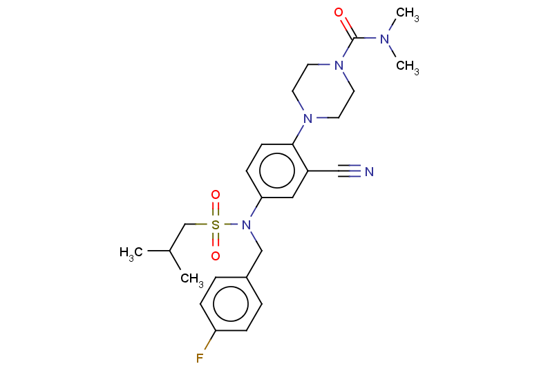 4-(2-cyano-4-{N-[(4-fluorophenyl)methyl]2-methylpropanesulfonamido}phenyl)-N,N-dimethylpiperazine-1-carboxamide