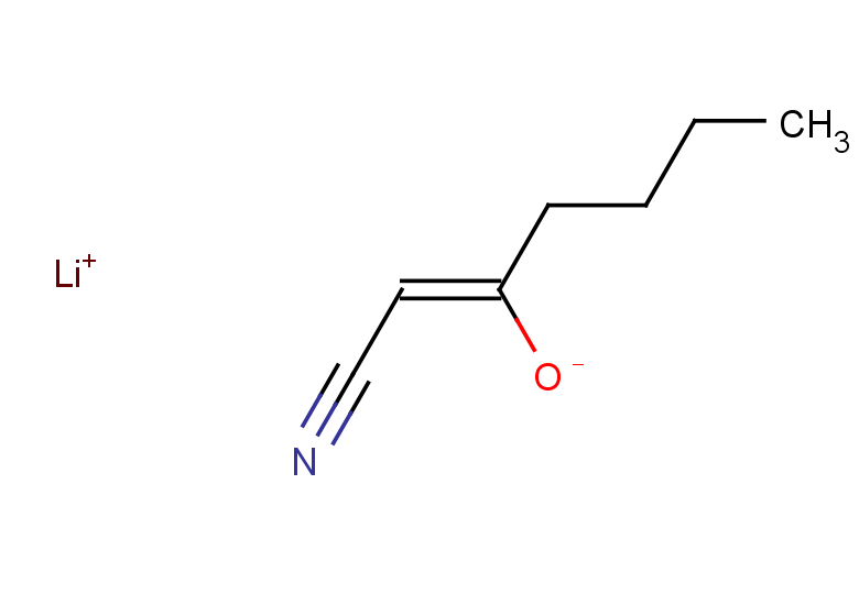 lithium(1+) ion (1Z)-1-cyanohex-1-en-2-olate