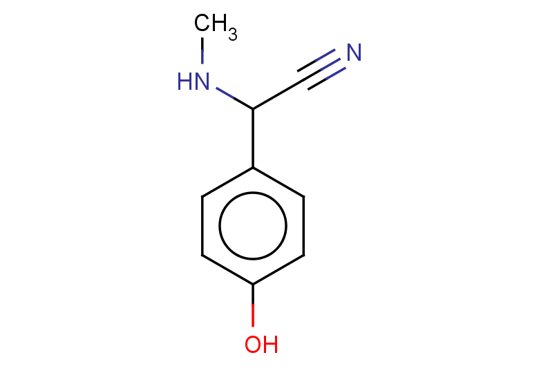 2-(4-hydroxyphenyl)-2-(methylamino)acetonitrile