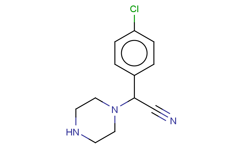 2-(4-chlorophenyl)-2-(piperazin-1-yl)acetonitrile