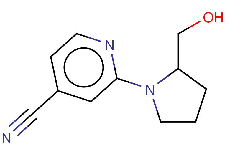 2-[2-(hydroxymethyl)pyrrolidin-1-yl]pyridine-4-carbonitrile