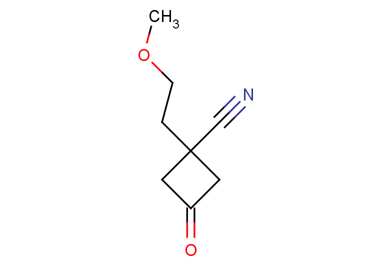 1-(2-methoxyethyl)-3-oxocyclobutane-1-carbonitrile