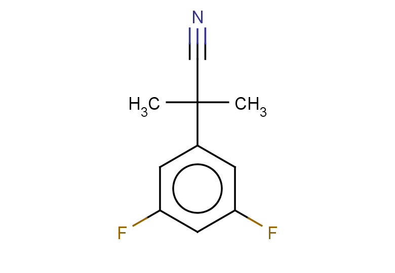 2-(3,5-difluorophenyl)-2-methylpropanenitrile