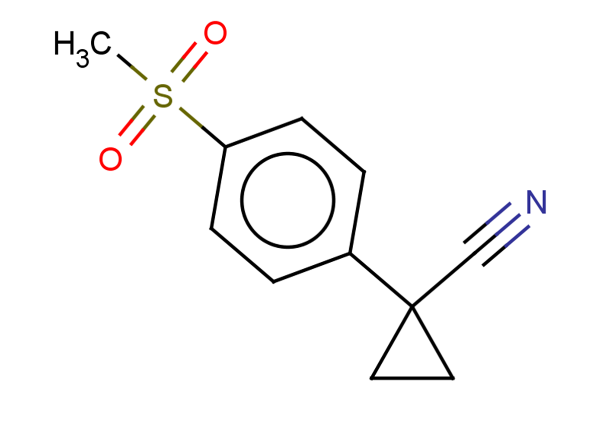 1-(4-methanesulfonylphenyl)cyclopropane-1-carbonitrile