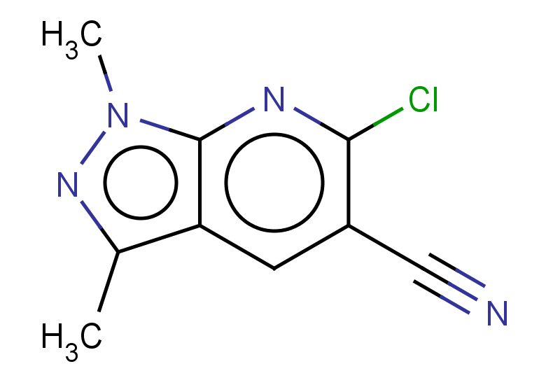 6-CHLORO-1,3-DIMETHYL-1H-PYRAZOLO[3,4-B]PYRIDINE-5-CARBONITRILE