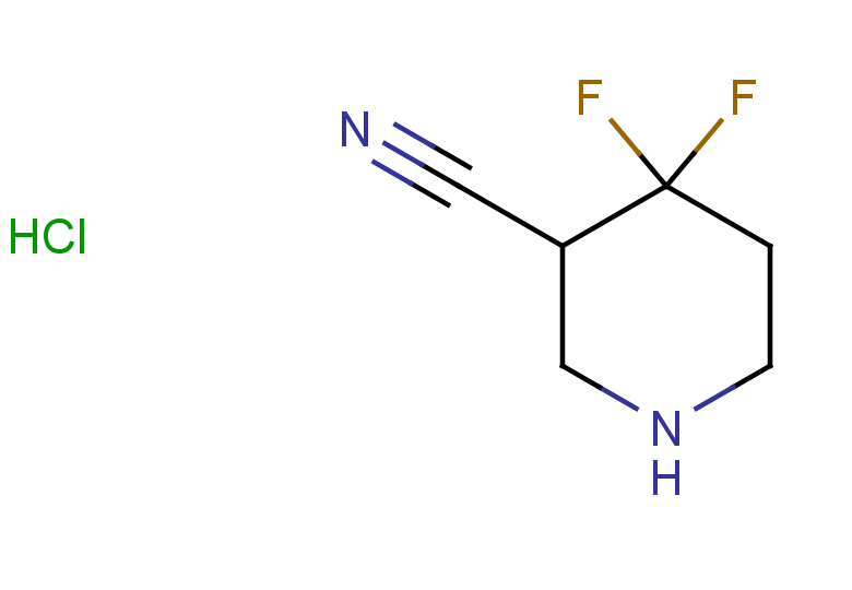 4,4-difluoropiperidine-3-carbonitrile hydrochloride
