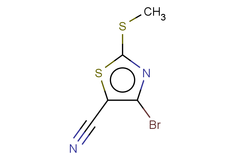 4-bromo-2-(methylsulfanyl)-1,3-thiazole-5-carbonitrile