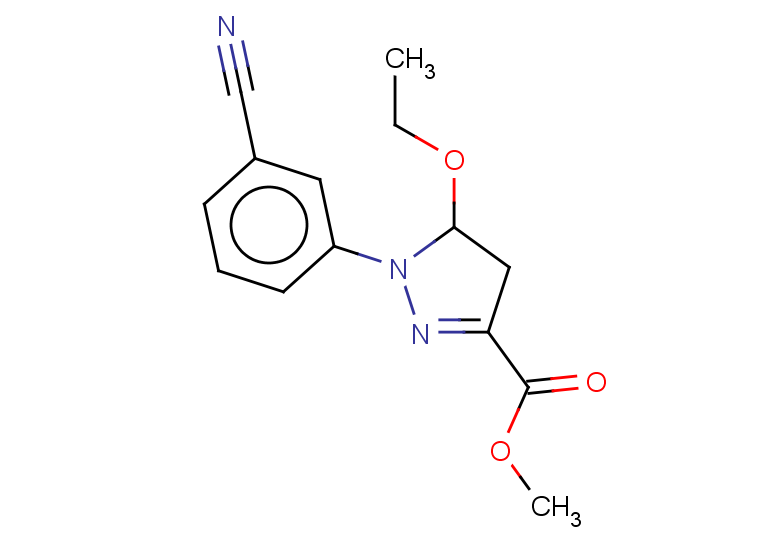 methyl 1-(3-cyanophenyl)-5-ethoxy-4,5-dihydro-1H-pyrazole-3-carboxylate