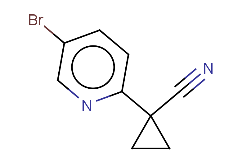1-(5-bromopyridin-2-yl)cyclopropane-1-carbonitrile