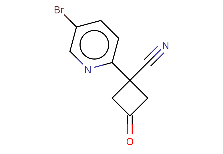 1-(5-bromopyridin-2-yl)-3-oxocyclobutane-1-carbonitrile