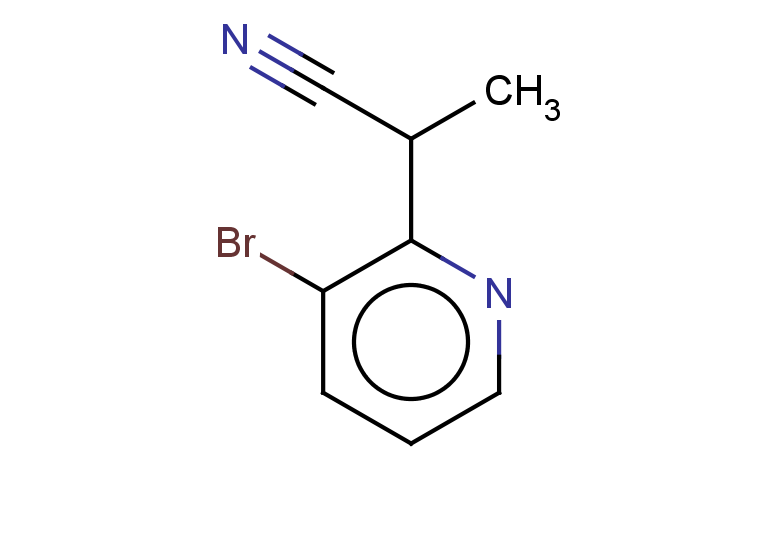 2-(3-bromopyridin-2-yl)propanenitrile