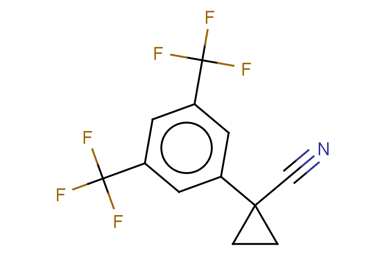 1-[3,5-bis(trifluoromethyl)phenyl]cyclopropane-1-carbonitrile