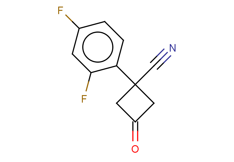 1-(2,4-difluorophenyl)-3-oxocyclobutane-1-carbonitrile
