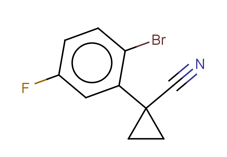 1-(2-bromo-5-fluorophenyl)cyclopropane-1-carbonitrile