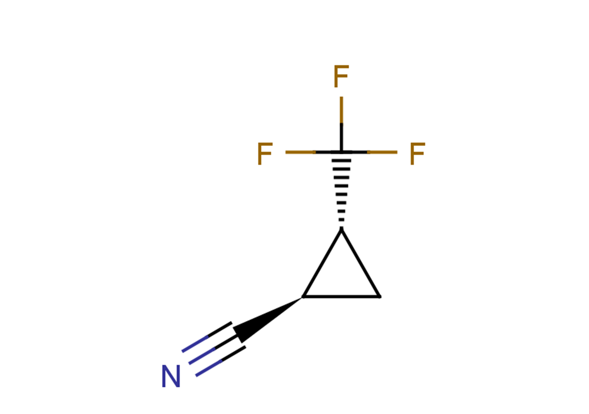 rac-(1R,2R)-2-(trifluoromethyl)cyclopropane-1-carbonitrile, trans