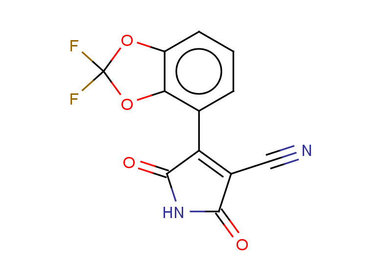 4-(2,2-difluoro-1,3-dioxaindan-4-yl)-2,5-dioxo-2,5-dihydro-1H-pyrrole-3-carbonitrile