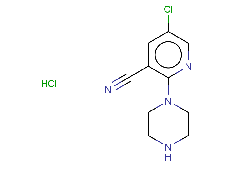 5-chloro-2-(piperazin-1-yl)pyridine-3-carbonitrile hydrochloride