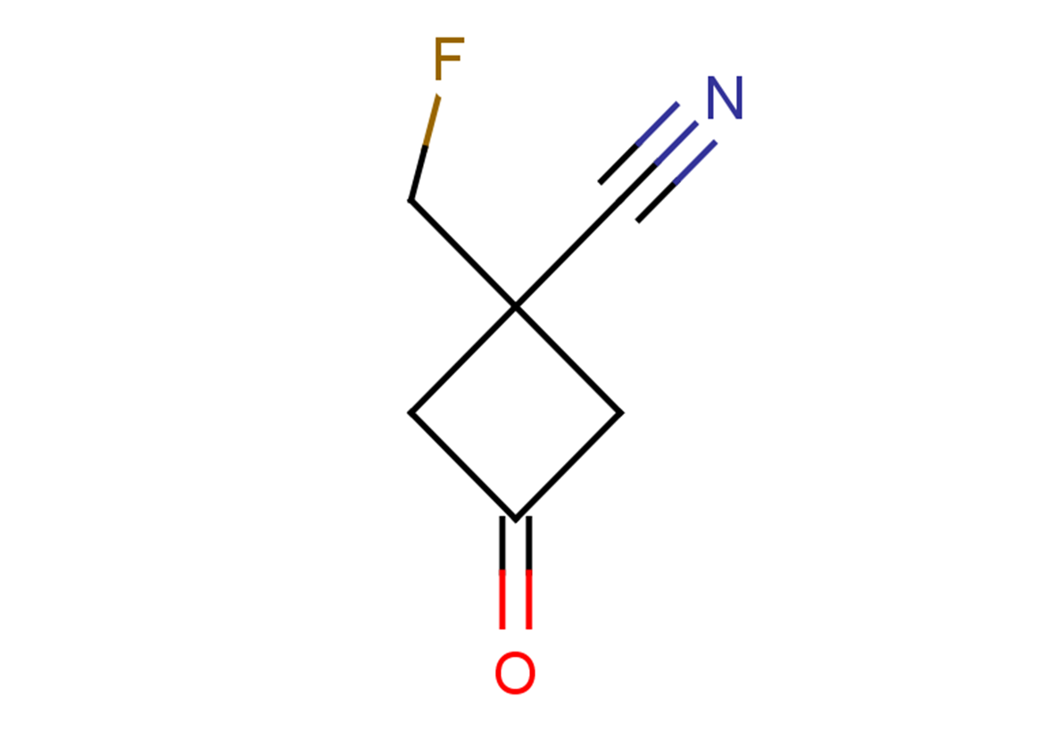 1-(fluoromethyl)-3-oxocyclobutane-1-carbonitrile