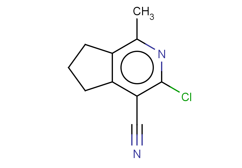 3-chloro-1-methyl-5H,6H,7H-cyclopenta[c]pyridine-4-carbonitrile