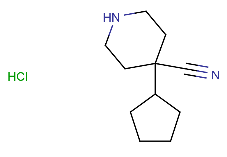4-cyclopentylpiperidine-4-carbonitrile hydrochloride
