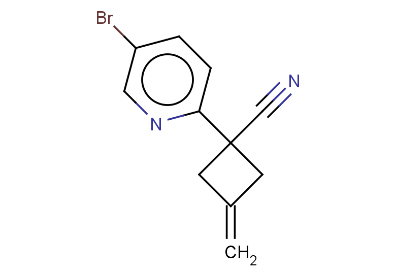 1-(5-bromopyridin-2-yl)-3-methylidenecyclobutane-1-carbonitrile
