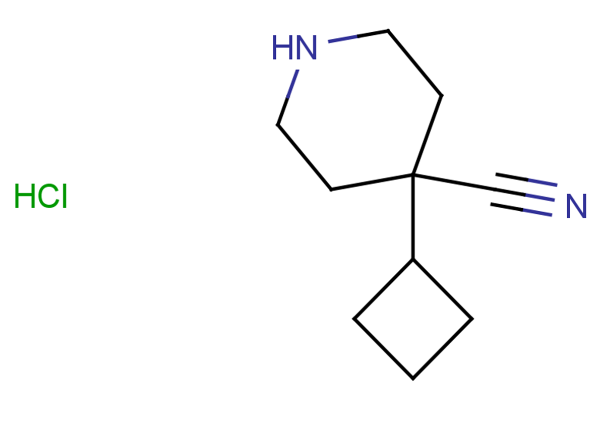 4-cyclobutylpiperidine-4-carbonitrile hydrochloride